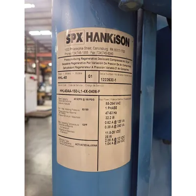 Used SPX FLOW HHL-40 Air Compressor Dryers West Virginia US | JM Industrial #1371367