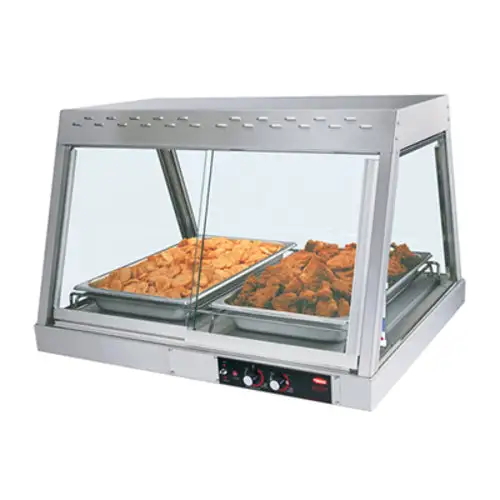 Hatco GRHD-2P 32 1/2" Full Service Countertop Heated Display Case - (1) Shelf, 120v