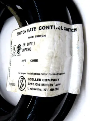 NEW SJE-RHOMBUS 20PCN0 FLOAT CONTROL SWITCH 007711