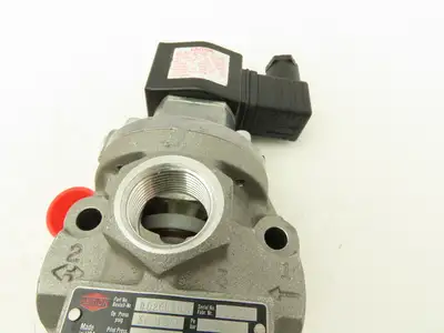 Herion 80-265-70 Pneumatic Air Indirect Solenoid Actuated Poppet Valve 24V Coil