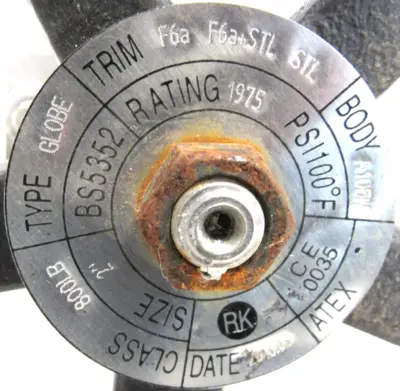 NEW RK BS5352 GLOBE VALVE 2"