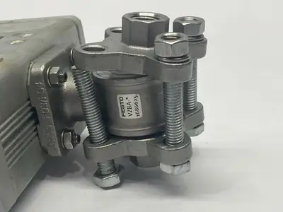 VZBA-1/4"-GG-63-T-22-F0304-V4V4T-PP15-R-90-C, 1809651 | Festo VZBA-1/4"-GG-63-T-22-F0304-V4V4T-PP15-R-90-C Ball Actuator Unit 1809651 - Used