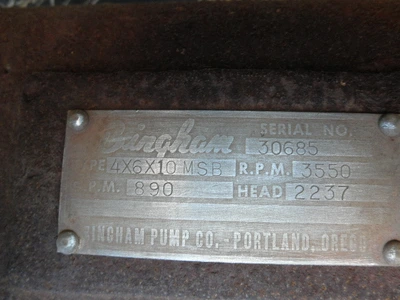USED SULZER BINGHAM 4X6X10 MSB