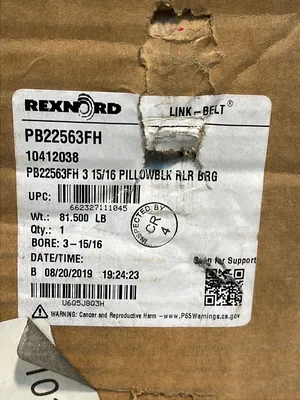 Used 2019 REXNORD PB22563FH Tooling & Accessories (Other) Ohio US | HGR 24 #1134183