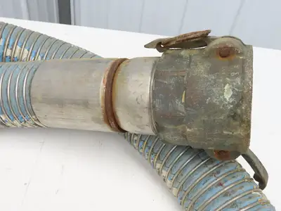 Wilcox 3"ID x 12' Stainless Flexible Chemical Transfer Hose Camlok Ends