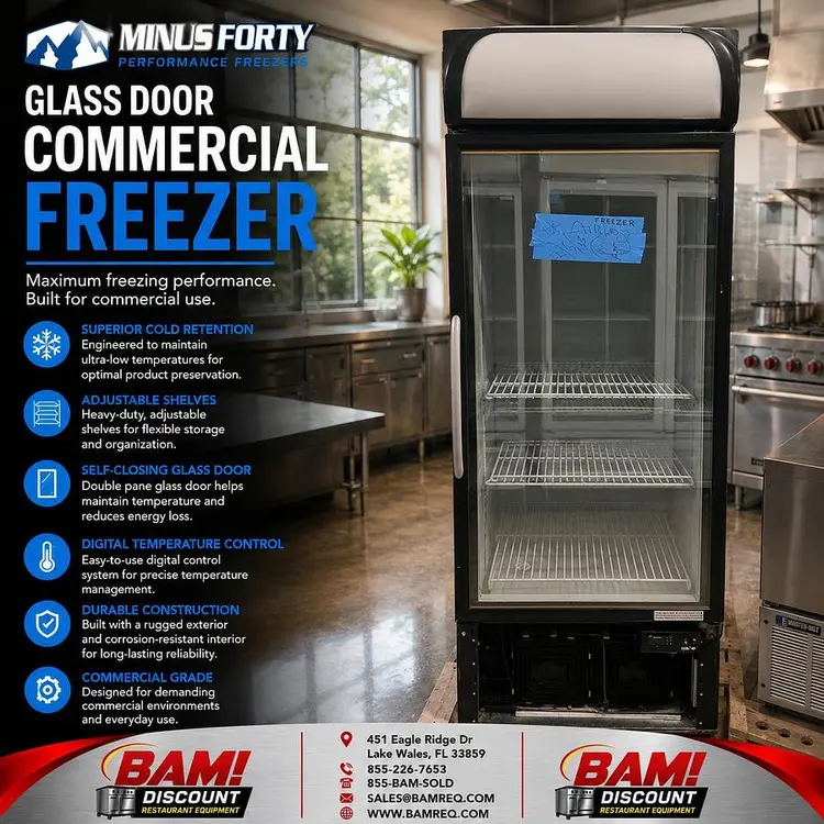 Used MINUS FORTY 22-USGF-X1-IRLK Display Freezers Florida US | BAM Discount Restaurant Equipment #1397944