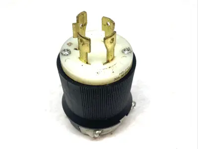 Used Hubbell Twist-Lock Plug 30A 600VAC Bus Bars & Plugs Michigan US | Maverick Industrial Sales #1400861