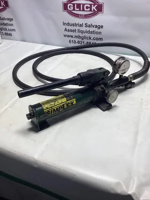 Simplex P-22 Hydraulic Hand Pump 10,000 PSI