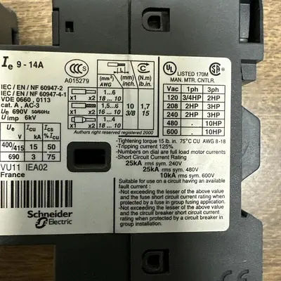 USED TELEMECANIQUE GV2ME16