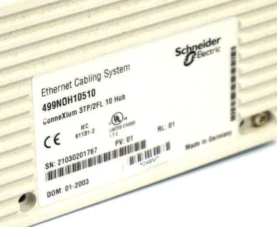 USED MODICON SCHNEIDER ELECTRIC 499-NOH-105-10 CONNEXIUM HUB 499NOH10510