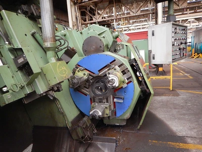 USED HEGENSCHEIDT MFD 165 PORTAL WHEELSET LATHE