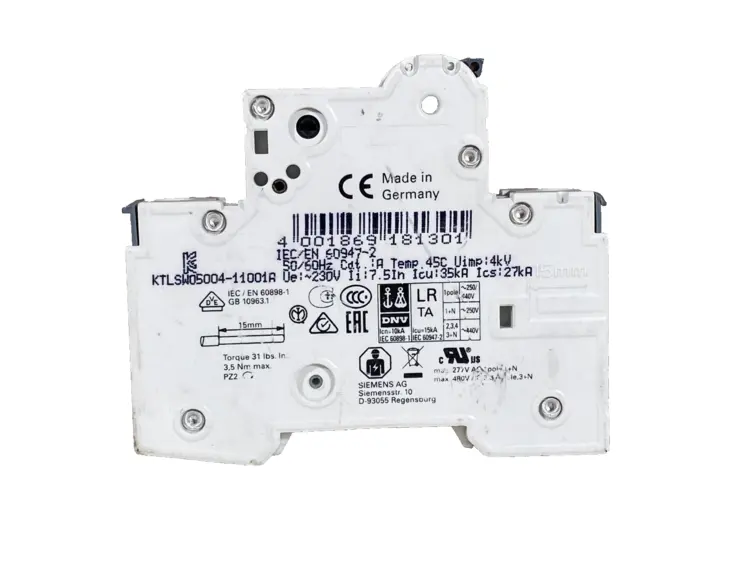 Used Siemens 5SY4101-7 Relays & Switches California US | Heavy Wall Consulting #1310639
