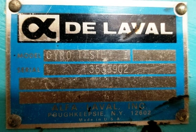 De Laval Gyro Tester centrifuge, 316SS.
