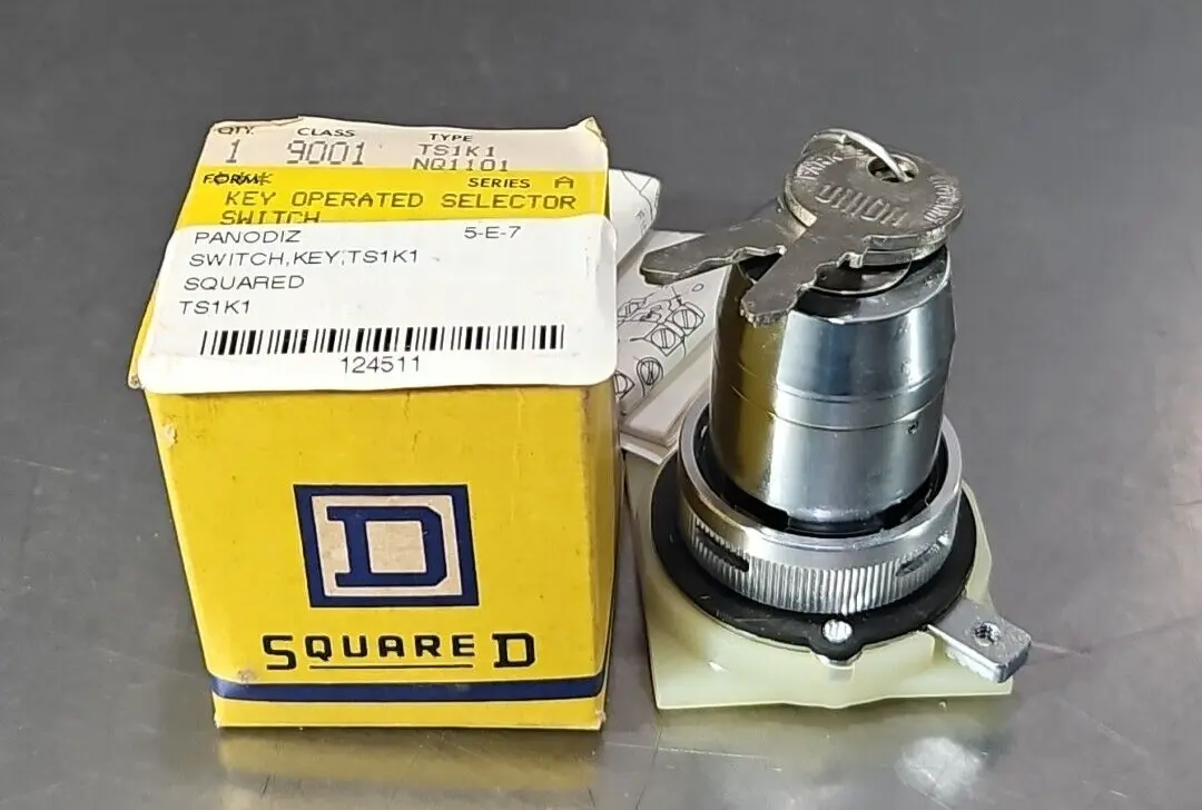 Square d 9001 TS1K1 Key Operated Selector Switch. Loc4E-25