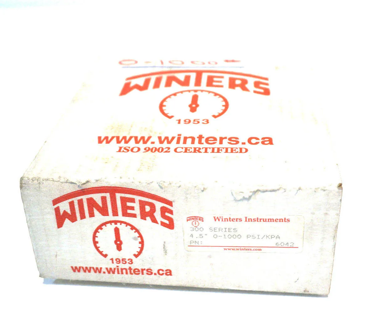 NEW WINTERS 6042 GAUGE 300 SERIES 4.5" 0-1000PSI