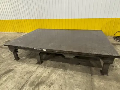 12'3" X 8'3" STEEL LAYOUT TABLE: STOCK #23550