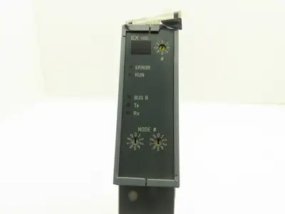 B&R Automation 2EX100.50-1 EX 100 Bus Controller Module Rev DO Cracked Housing