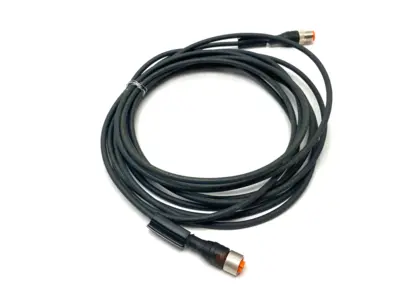 USED LUMBERG AUTOMATION DBL-ENDED CONNECTION CORDSET M12 4-PIN M TO F