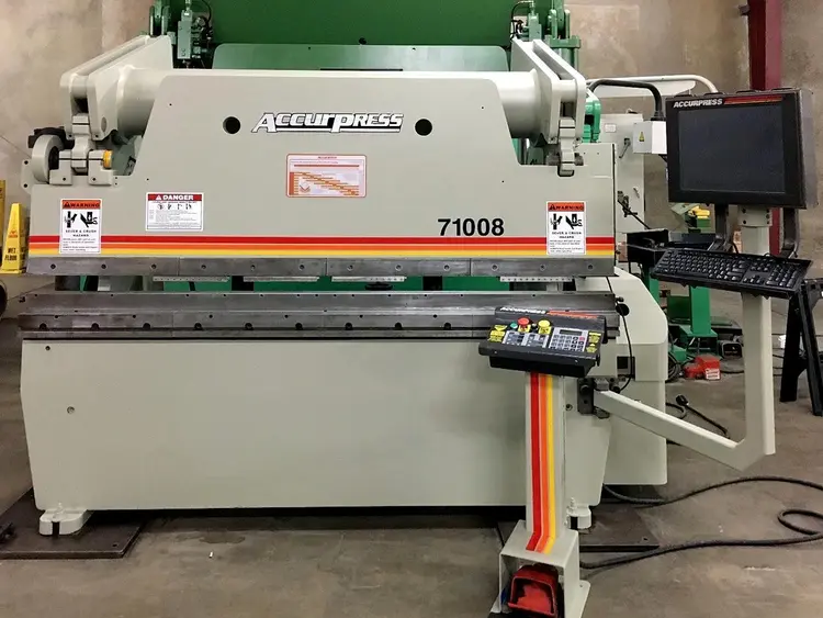 Used 2005 ACCURPRESS 71008 Press Brakes Illinois US | Machine Factory Outlet #1264359