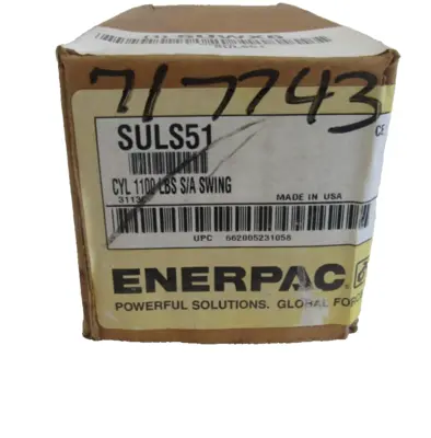 NEW ENERPAC SULS51 SWING CLAMP SEALED BOX