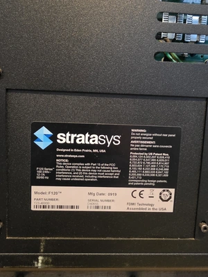 2019 STRATASYS F120 3D Printer | 520 Machinery Sales LLC (2)