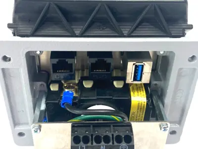 New | in-Stock Mencom Panel Interface Duplex Outlet Connector Electrical Fittings Michigan US | Maverick Industrial Sales #1467957