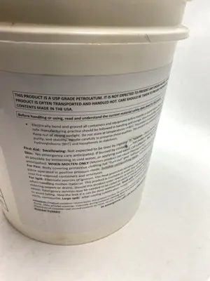 G1670 | Sterling Oil & Chemical  (White) Petrolatum Grease 5 Gallon EXP 03/2028 - New