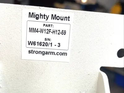 USED STRONGARM MIGHTYMOUNT WALL MONITOR KEYBOARD ARM