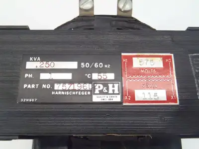 75Z196D2 | P&H  Harnischfeger Transformer (VA) V TO V - New