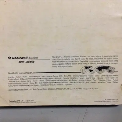 USED ALLEN BRADLEY 1747-6.11