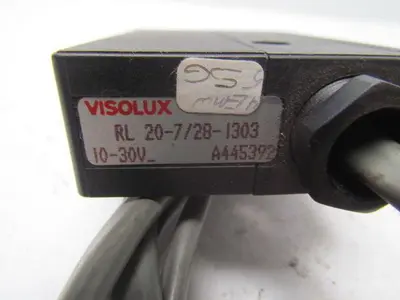 Visolux RL20-7/28-1303 Photoelectric Sensor W/ 5 Pin Cable 10-30V
