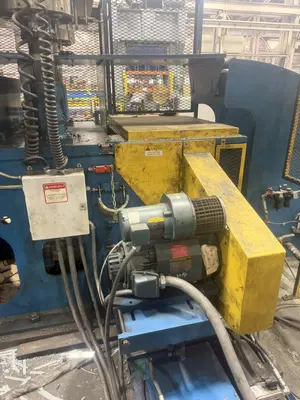 150 TON BRADBURY 4-POST CUTOFF PRESS W/ FEED ROLL: YOBRO #25252