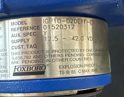 New | in-Stock Foxboro IGP10-D20E1F-C1 Test Equipment - Other Indiana US | J&J Industrial Supply #1232772