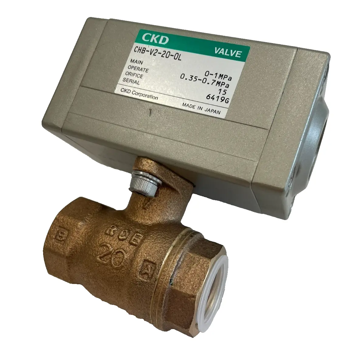 NEW CKD CHB-V2-20-0L PNEUMATIC VALVE CHBV2200L