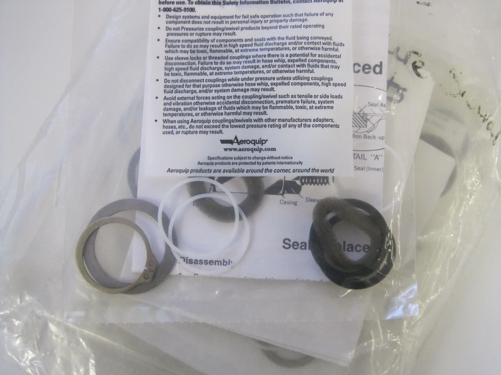 NEW AEROQUIP 106202101 SEAL KIT