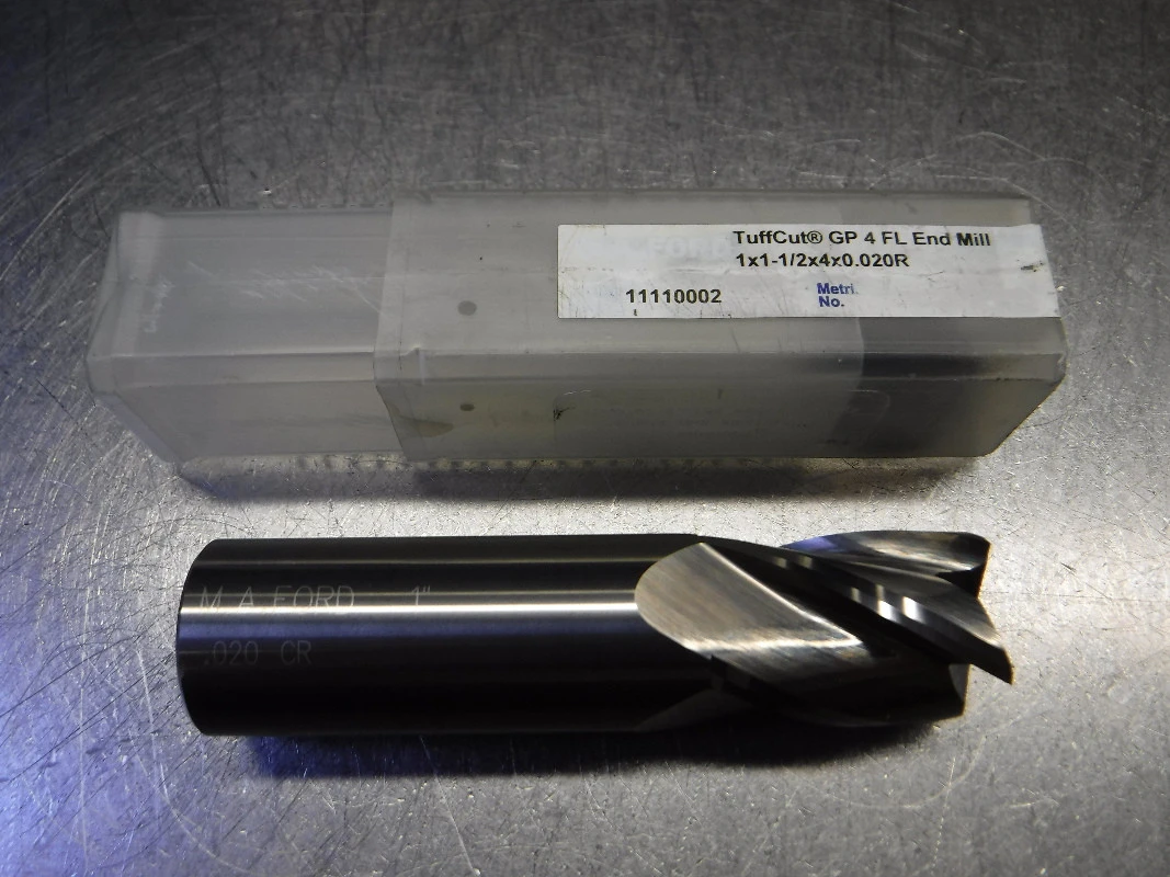 M.A. Ford 1" 4 Flute Carbide Endmill 1" Shank 11110002 (LOC2318A)