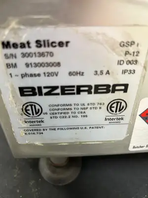 Bizerba GSPH 2012 Manual Slicer Fully Refurbished Tested and Working