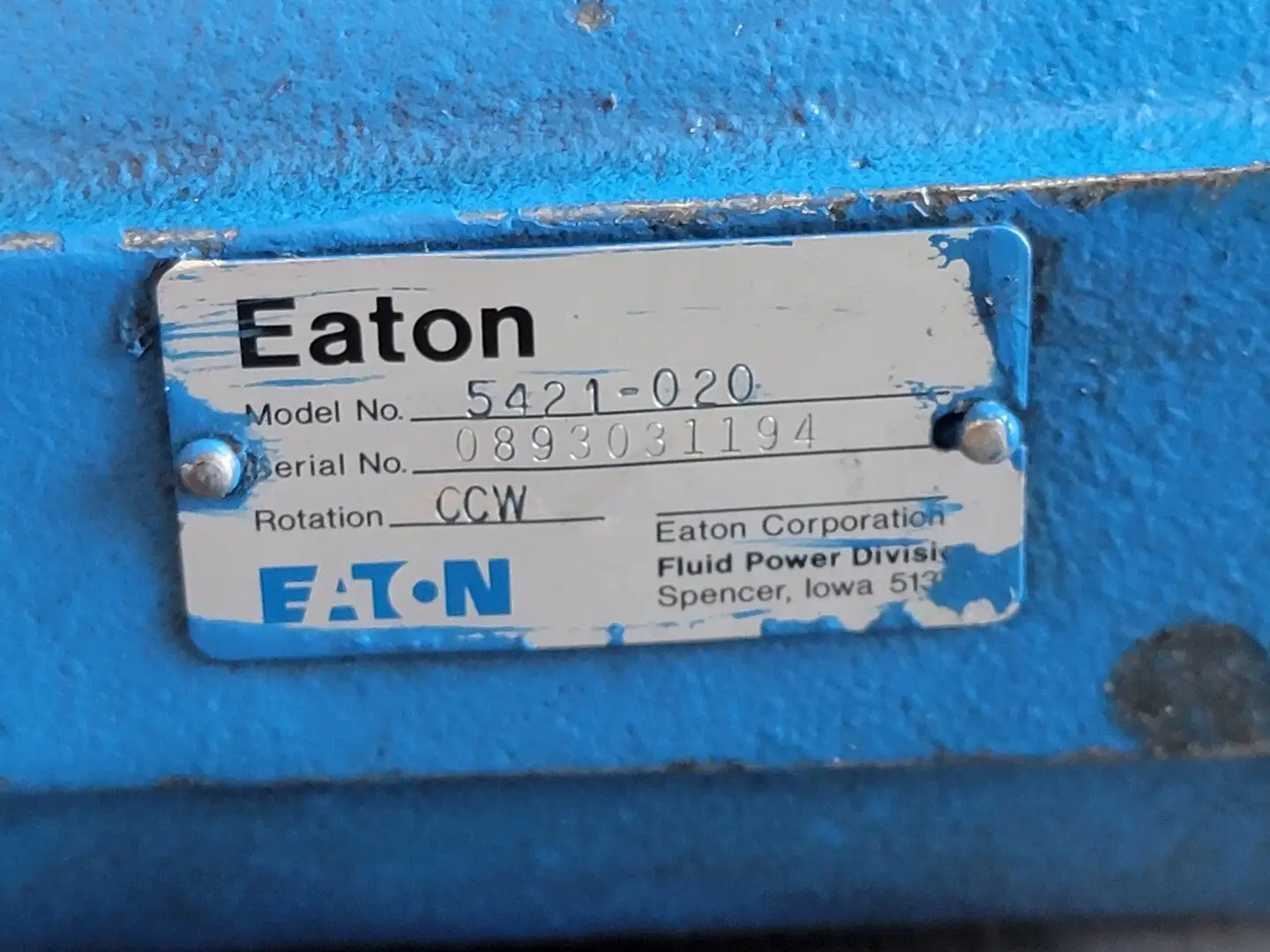 New | in-Stock EATON 5421-020 Parts (Hydraulics and Pneumatics) British Columbia CA | Lenmark #264589