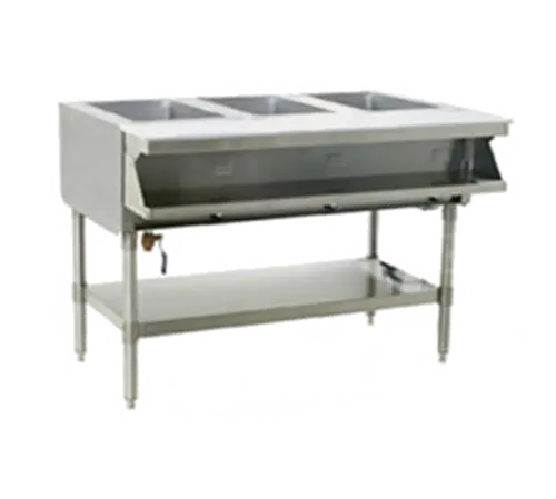 Eagle Group SHT2-120 33" Hot Food Table w/ (2) Wells & Cutting Board, 120v