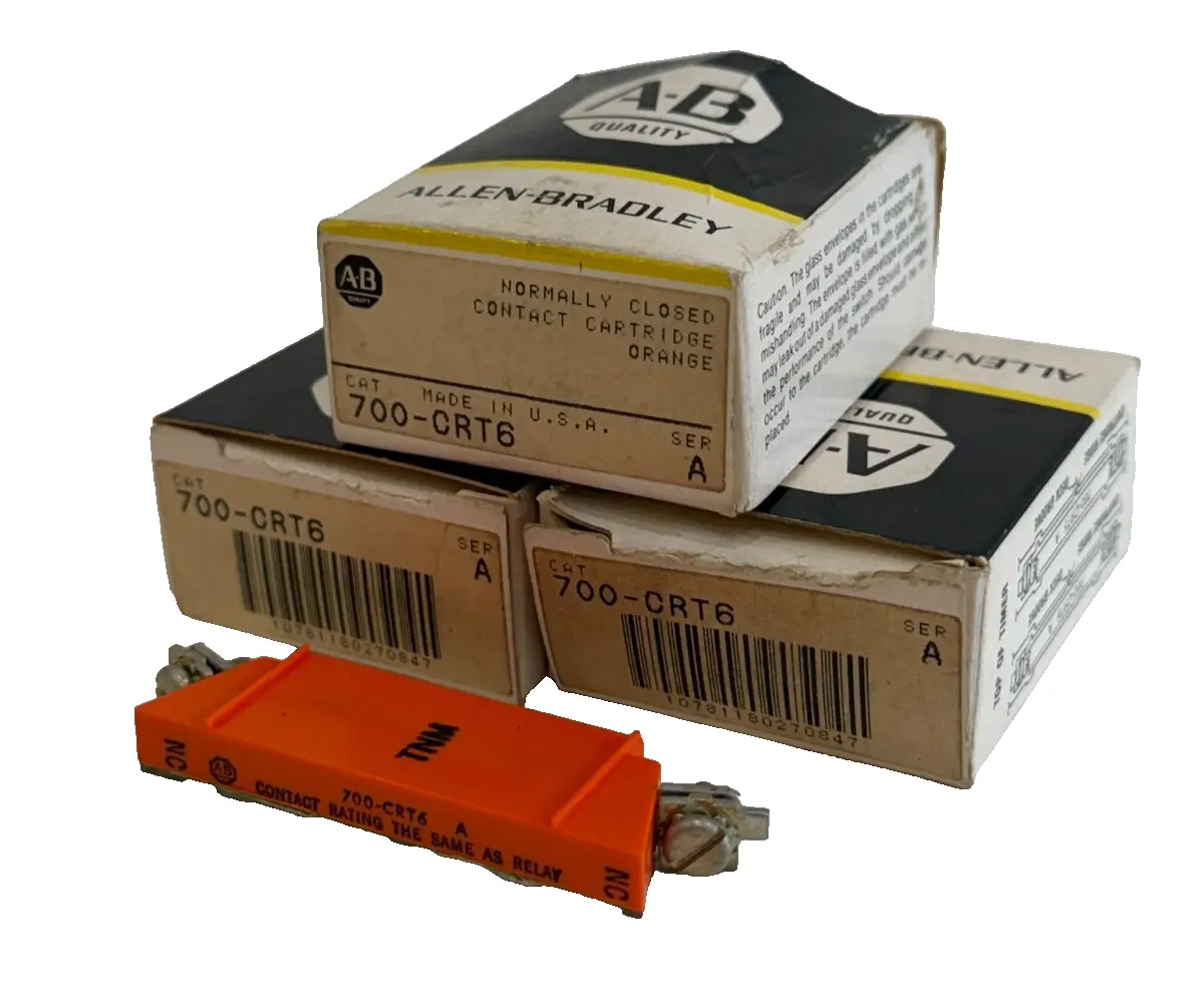 LOT OF 3 ALLEN BRADLEY 700-CRT6 CONTACT CARTRIDGE 700CRT6 NEW, SURPLUS