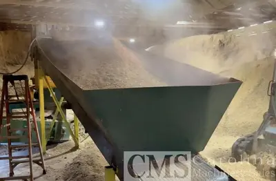 USED CUSTOM BUILT FLUID BED DRYER FOR SHAVINGS, SAWDUST & HEMP PRODUCTS