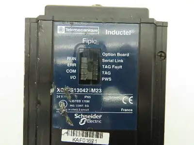 Telemecanique XGK-S130421M23 Inductel Fipio Ethernet Read Write RF Station 24VDC