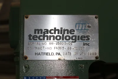 Machine Technologies 100 Ton Hydraulic Down Acting