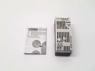New | in-Stock PHOENIX CONTACT POWER SUPPLY 100-240VAC 12VDC AC/DC Power Supplies | Maverick Industrial Sales #1108982