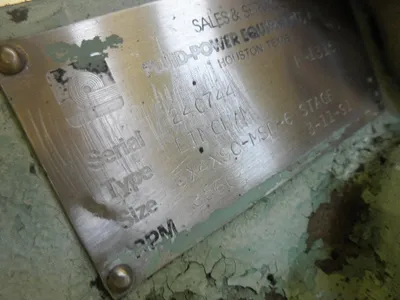 USED SULZER BINGHAM 3X4X9C MSD