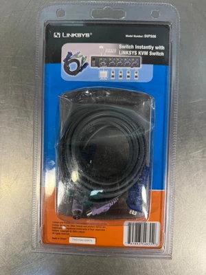 Linksys ProConnect KVM Switch PS/2 Cable Kit Model SVPS06 NEW (7.2.2)
