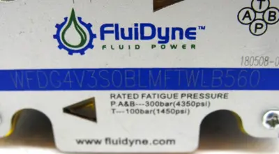 NEW FLUIDYNE WFDG4V3S0BLMFTWLB560 SOLENOID VALVE