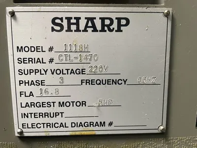 USED 2003 SHARP 1118H