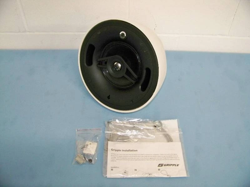 Crestron SAROS PD6T-W-T 2-Way Pendant Speaker - NEW (missing Grille) - White