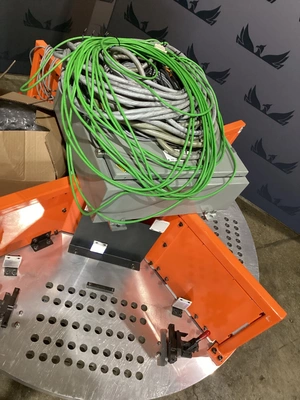 Rotary Indexing Table w/ Perforated Downdraft Surface for Welding/Assembly USED